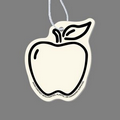 Paper Air Freshener - Leaf & Apple (Outline) Tag W/ Tab